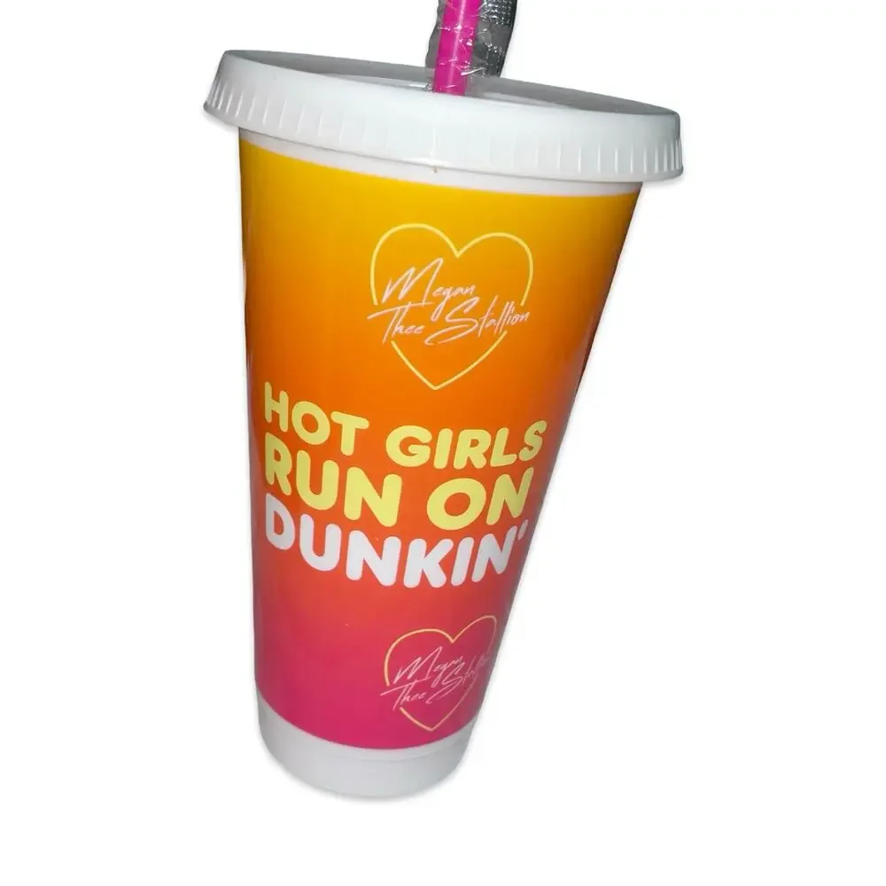 Dunkin Megan Thee Stallion Hot Girls Run on Dunkin Reusable Cup Limited Ed 2026